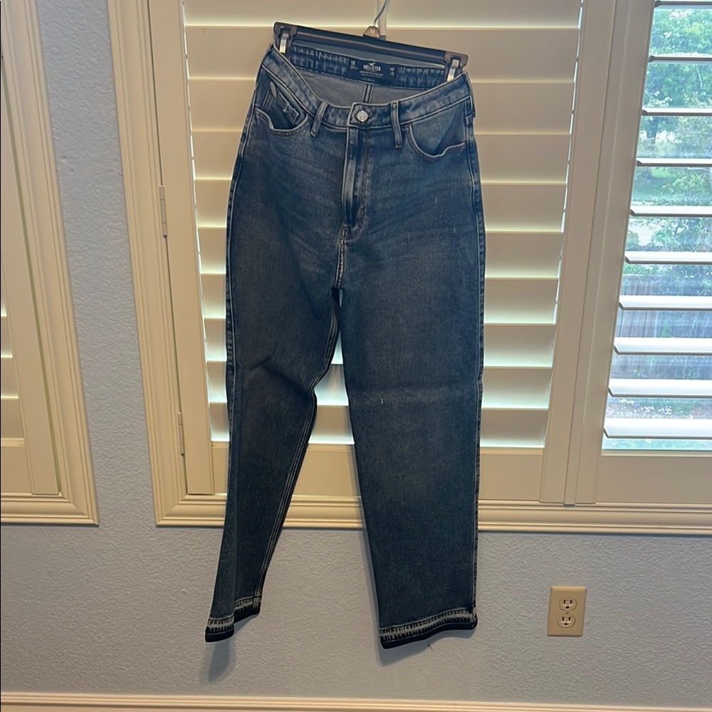 High-Waisted Blue Jeans